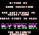 R-Type DX (USA, Europe) Title Screen